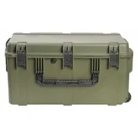 SKB Protective Case: 21 in x 30 in x 18 in Inside, No Foam, Green, 2 Wheels, 29 lb Wt, IP67, Latches (MPN 3I-3021-18ME)