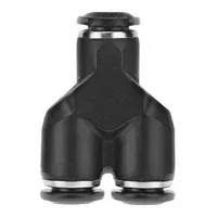 AIGNEP USA Push-Fit Wye Fitting: 12 mm OD x 12 mm OD x 12 mm OD Size, Nylon, 2 1/4 in Overall Lg (MPN 55310-12)