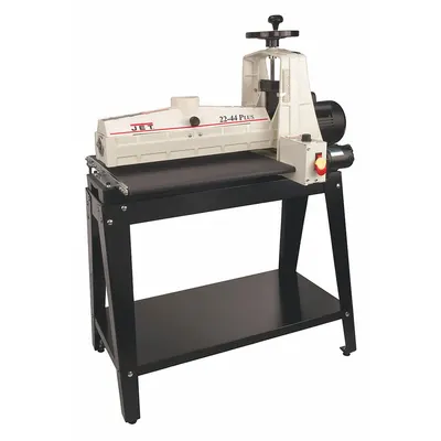 JET Drum Sander: 115V, Single-Phase, 1.8 hp, 22 1/4 in Drum Wd, 4 in Max Board Thick - Drum Sanding Machines