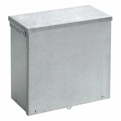 HOFFMAN Enclosure: Steel, 12 in x 12 in x 6 in, 3R, Solid Cover, Screw On, Included - Steel Enclosures with Screw-On Covers