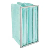 Pocket Air Filter: 24 in x 12 in x 15 in, MERV 11, Orange, Synthetic, 3 Pockets