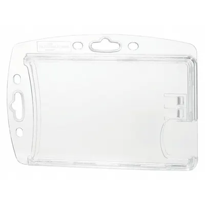 DURABLE Badge Holder: Pouch, Horizontal/Vertical, 4 in Badge Pouch Wd, 2 13/16 in Badge Pouch Ht - Sleeves & Holders for Badges