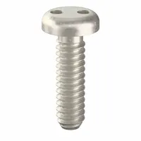 Tamper Resistant Screw: #6-32 Thread Size, 1/2 in Lg, Stainless Steel, Plain, Pan, Spanner, 50 PK (MPN 121020)