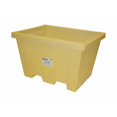 ENPAC Storage Tote: 16.58 cu ft, 44 1/2 in x 35 in x 30 3/8 in, Lid Not Included - Non-Collapsible Plastic Bulk Containers