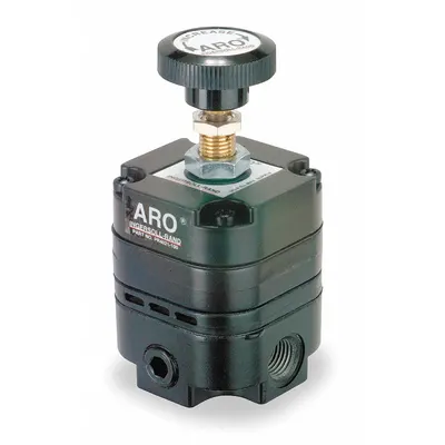 ARO Precision Compressed Air Regulator: Zinc Die-Cast, 1/4 in NPT, 14 cfm, 2 psi to 60 psi - Precision Air Regulators