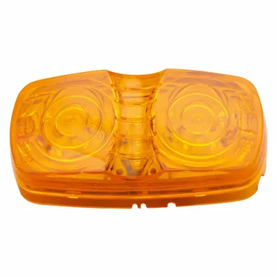 GROTE Clearance Marker Lamp: Clearance Light, LED, Rectangular, Amber, Bracket - Clearance Lights