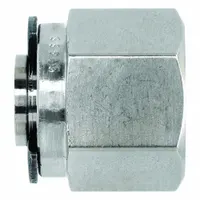 BRENNAN INDUSTRIES Compression Fitting Plug: 1/2 in OD Fitting Size, Compression, Stainless Steel (MPN NS0304-08-SS)