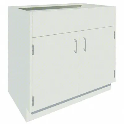 INSTOCK Sink Base Cabinet: 35 1/8 in Overall Ht, 22 in Overall Dp, 4 ft Overall Wd - Sink Cabinets