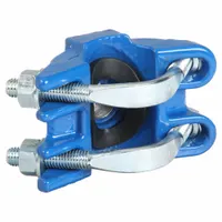Saddle Clamp: For 1 5/8 in – 1 7/8 in Outside Dia, 2 Strap, 3/4 in NPT Outlet, Ductile Iron (MPN 31300019206000)