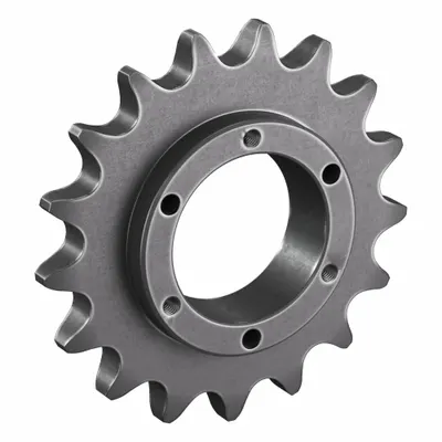 TRITAN Bushed Roller Chain Sprocket: For 100 Chain, 17 Teeth, 6.803 in Pitch Dia - Size 100 Bushed-Bore Roller Chain Sprockets