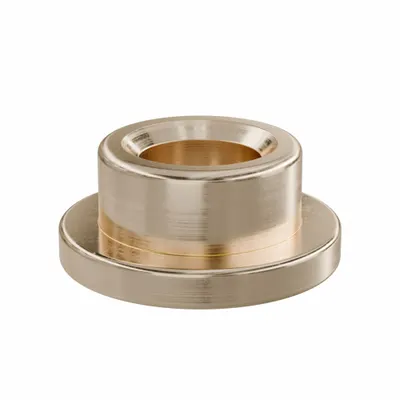 OILITE Flanged Sleeve Bearing: Bronze, SAE 841, 3/16 in Bore, 5/16 in OD, 3/16 in Lg - Lubricated General Purpose Metallic Flanged Sleeve Bearings
