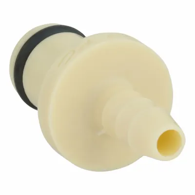 COLDER Quick Connection Coupling: Straight, 1/8 in ID Size, Barbed x Barbed, Polypropylene - Polypropylene Quick-Disconnect Tube Fittings