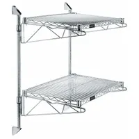 APPROVED VENDOR Wire Wall Shelf: 36 in x 18 in, 2 Shelves, 600 lb Load Capacity per Shelf, Direct (MPN GACB18-34-1836S)