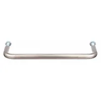 MONROE PMP Pull Handle: Threaded Holes, Stainless Steel, Silver, #6-32 Screw Size, 0.25 in (MPN PH-0141)