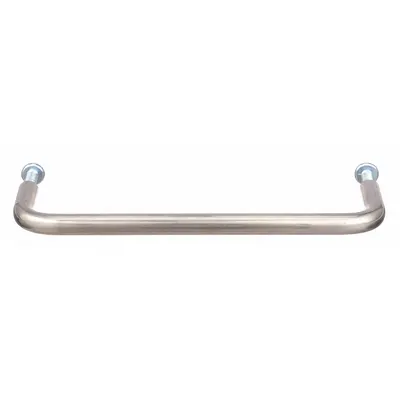 MONROE PMP Pull Handle: Threaded Holes, Stainless Steel, Silver, #6-32 Screw Size - Standard Pull Handles