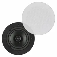 PHASETECH Speaker: Passive, 2-Way, 8 ohm Impedance, 9 in Overall Wd, 3 1/2 in Overall Ht, CS-6R