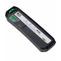 Rechargeable lithium-ion battery for RPB PAPR systems. Provides power for continuous operation of powered air-purifying respirators in environments requiring respiratory protection.