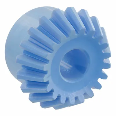 KHK GEARS Bevel Gear: Straight, Gear Ratio 2, Module m 1.25, 20 Teeth, Nylon - Straight Teeth Metric Bevel Gears & Pinions