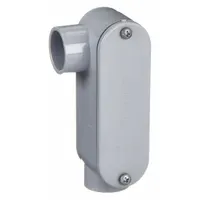 Conduit Outlet Body: LR Body, 1 in Hub Size, 11.8 cu in Body Capacity, PVC, Gasket/Lid/Screws (MPN 5133652)