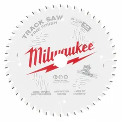 This 6-1/2-inch diameter circular saw blade features 48 teeth and a 0.09-inch kerf, with a 20 mm arbor. Designed as a combo blade, it is suitable for both crosscutting and ripping in wood materials, commonly used in framing, trim work, and general construction.