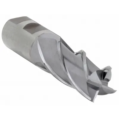 CLEVELAND Square End Mill: High Speed Steel, TiCN Coated, 4 Flute, 1-1/4" Mill Dia - General Purpose High-Speed Steel Square End Mills