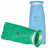 HCS Emesis Bag: Polyethylene, 40 fl oz Capacity, 4 3/4 in Overall Dia, 15 in Overall Ht, Blue (MPN HCS7009)