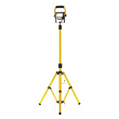 SOUTHWIRE Temporary Job Site Light: 1,500 lm Max Brightness, LED, 1, 1 Brightness Levels - Tripod Stand Lights