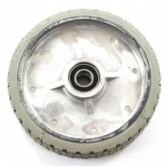 This 8-inch wheel kit is a replacement part for floor cleaning machines, compatible with FANG 20 and FANG 20HD models. It includes the wheel assembly needed to restore mobility and function in commercial or industrial cleaning equipment.