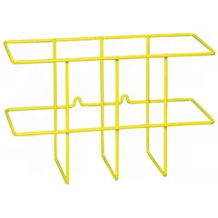 This wall-mount binder holder is designed for organizing safety data sheets, manuals, or documents in industrial facilities. It has overall dimensions of 14 in width, 9 in height, and 4 1/2 in depth. Mounting hardware is not included.