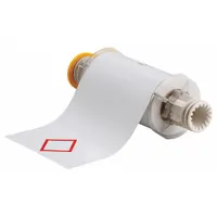 Pre-Cut Label Stock Roll: No Legend, Red GHS/CLP 1 Diamond, 6 3/32 in x 8 19/64 in, Vinyl, White (MPN 130772)