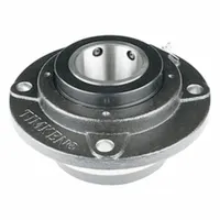 TIMKEN Flange Mount Bearing: Tapered Roller, 2 3/16 in Bore, Cast Iron, Concentric Collar, Circular (MPN E-PF-TRB-2-3/16)