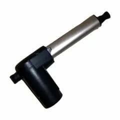 Metal head actuator in silver finish for Invacare CS Series healthcare beds. Used to adjust the head section of the bed, facilitating patient positioning and caregiver access. Compatible with Invacare CS Series beds.