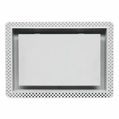 FITTES Wall/Ceiling Register: Wall, 11 3/4 in H, 11 3/4 in W, Decorative, Uncoated - Sidewall/Ceiling Registers