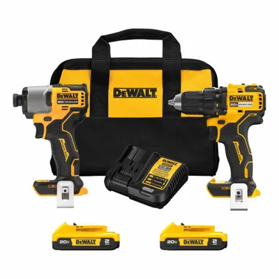 DEWALT DEWALT 20V MAX Brushless Cordless Drill/Driver and Impact Driver Combo Kit: 2 Tools - DEWALT 20V Cordless Tool Combination Kits