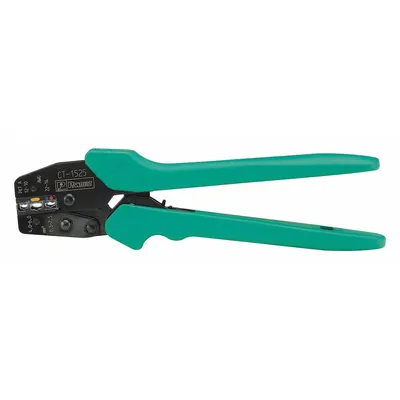 PANDUIT Crimper: For Splices/Terminals, 10 3/4 in Overall Lg, Deluxe Cushion Grip - Controlled-Cycle Wire Connector & Terminal Crimpers