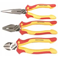 Plier Set: Insulated, 3 Pliers, Deluxe Cushion Grip, Manual, 2 - 5 Pliers Range (MPN 32981)