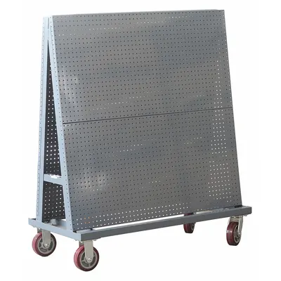 OEM A-Frame Pegboard Truck: Round - A-Frame Mobile Pegboard Racks