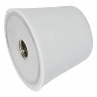JW WINCO Vibration-Isolating Mount: Flat Conical, Silicone, Male x Non-Threaded Style, FDA Approved (MPN 256-25-M6-55-GR)