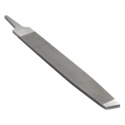 WESTWARD Mill File: Rectangular, Bastard Cut, 6 in Lg without Tang, 5/8 in Wd, 1/8 in Thick - Tapered Single-Cut Rectangular Files