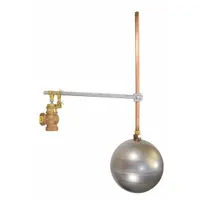 APPROVED VENDOR Float Valve Assembly: For Water Media, Angle Valve Body, Cylindrical, Bronze, FNPT (MPN AHL50-GR)