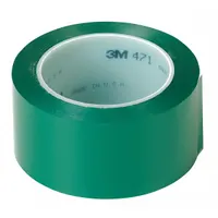 Floor Marking Tape: Gen Purpose, Solid, Green, 3 in x 108 ft, 5.2 mil Tape Thick, 3M™ (MPN 471)