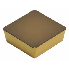 Square indexable turning insert for general turning operations on lathes. Used for shaping workpieces, reducing diameter, or achieving surface finishes in metalworking. Referenced as SPMN423 and SPMN120312.