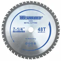 WESTWARD Circular Saw Blade: 7 1/4 in Blade Dia., 48 Teeth, 0.08 in Cut Wd, 5/8 in Arbor Size