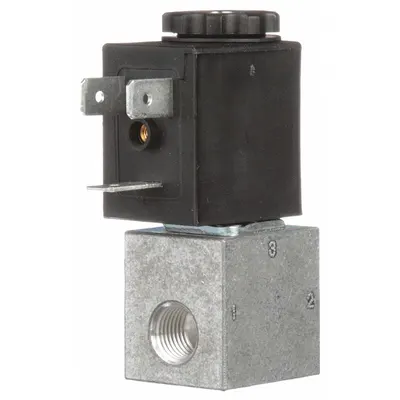 ARO Solenoid Air Control Valve: CAT, Three-Way / Two-Position, 120V AC - ARO CAT Series Solenoid-Operated Inline Air Control Valves