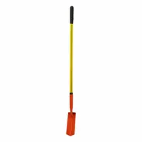NUPLA Trenching Shovel V-Type Blade: Steel Blade, 14 ga, Straight Handle Type, Fiberglass Handle (MPN 75.69-204)