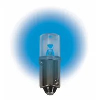 APPROVED VENDOR Compact LED Bulb: LED, Miniature Bayonet (BA9s), (T) Tubular, T3-1/4, 6.3V DC, Blue (MPN LM1006MB-B)