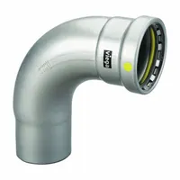 VIEGA MEGAPRESS Crimp Elbow Fitting: 2 1/2 in Pipe x 2 1/2 in CTS Size, Press-fit x FTG, HNBR (MPN 28615)