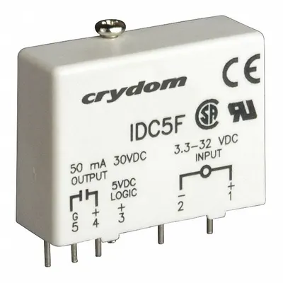 CRYDOM Input Module: PCB Relay Mounting, 5 Pins, 3.3 to 32V AC/DC Input - PCB-Mounted Modules