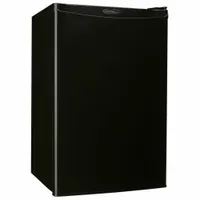 DANBY Mini Refrigerator with Freezer Section: Black, 4.4 cu ft Total Capacity, 4 Shelves (MPN DCR044A2BDD)