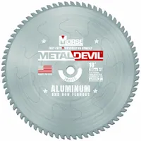 MORSE Circular Saw Blade: 10 in Blade Dia., 72 Teeth, 0.09 in Cut Wd, 5/8 in Arbor Size, Carbide (MPN 102773-WWG)